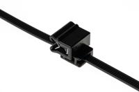 150-40591-t50rosec5a-pa66hspa66hirhs-bk HellermannTyton Cable Tie Assemblies, EdgeClip, 200mm x 4.6 mm, Black Polyamide 6.6 (PA66), Pk-25