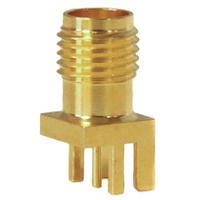 bu-1420711841 Mueller Electric, Jack Edge Mount SMA Connector, 50Ω, Solder Termination, Straight Body