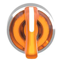 zb4bk1853 Schneider Electric Harmony XB4 Series 3 Position Selector Switch Head, 22mm Cutout, Orange Handle