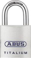 80ti40 ABUS Key Weatherproof Titanium Weatherproof Padlock, 7mm Shackle, 40mm Body