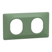 s320704b Green 2 Gang Light Switch Cover