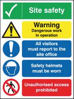 181-2229 Safety Poster, PP, English, 400 mm, 300mm