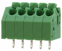 1984992 Phoenix Contact PTSA 1.5/ 5-3.5-F Series PCB Terminal Block, 3.5mm Pitch, Through Hole Mount, 1-Row, Solder Termination