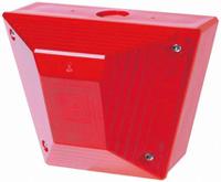 asb024rl0040 Eaton Red Flashing Beacon, 18 → 30 V dc, Surface Mount, Xenon Bulb