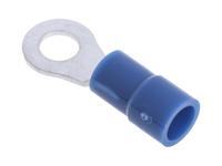 613-9508 RS PRO Insulated Ring Terminal, M4 Stud Size, 1.5mm² to 2.5mm² Wire Size, Blue