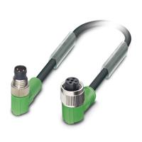 1682443 Phoenix Contact Male 3 way Threaded to Female 3 way Angled M12 Sensor Actuator Cable, 1.5 m