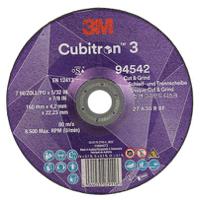 7100303972 3M 94542 Ceramic Cutting Disc, 180mm x 4.2mm Thick, 36+ Grade, 10 in pack
