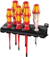 05006480001 Wera Phillips; Pozidriv; Slotted Insulated Screwdriver Set, 7-Piece