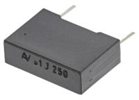 r60if3100aa6aj KEMET R60 Polyester Film Capacitor, 160 V ac, 250 V dc, ±5%, 100nF, Through Hole
