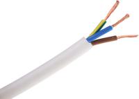836-0713 RS PRO Fire Performance 0.75 mm² 2 Core Power Cable, H05Z1Z1-F, White, 100m