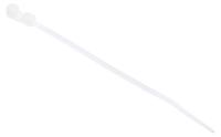 601-079 RS PRO Cable Tie, Screw Mount, 113mm x 2.5 mm, Natural Nylon, Pk-100