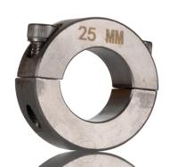 234-6965 RS PRO Shaft Collar, Two Piece, Clamp Screw, Bore 25mm, OD 45mm, W 15mm, Stainless Steel