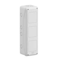 13973m Schneider Electric Polymer White Rectangular Adaptable Enclosure Box, 138mm x 460mm x 160mm