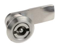 341-0191 Steinbach & Vollman Stainless Steel Tumbler Lock, 20mm Panel-to-Tongue, 20.2 x 20.2mm Cutout, Key Unlock