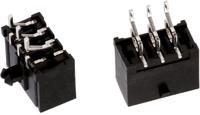 662002236022 Wurth Elektronik WR-MPC3 Series Right Angle Surface PCB Header, 2 Contact(s), 3 mm Pitch, 2 Row, Shrouded