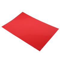 770-793 Red Polypropylene Plastic Shim, 457mm x 305mm x 0.38mm