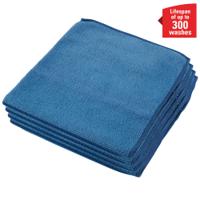8395 WYPALL WypAll®  Microfibres Blue Cloths for Industrial Cleaning, Dry Use, Box of 6, 400 x 400mm, Repeat Use