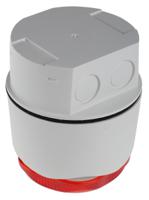 90025r5 Hosiden Besson Banshee Excel Lite Series Red Sounder Beacon, 9 → 30 V dc, IP66, Bayonet Mount, 110dB at 1 Metre