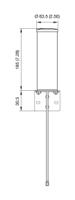 oscar405mllsmamss33 Siretta OSCAR40/5M/LL/SMAM/S/S/33 Whip Multiband Antenna with SMA Male Connector, 5G, 4G, 3G (UMTS), 2G (GSM/GPRS),