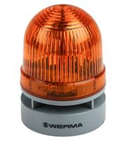 46031060 Werma EvoSIGNAL Mini Series Yellow Sounder Beacon, 115 → 230 V ac, IP66, Base Mount, 95dB at 1 Metre