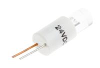204-259 RS PRO White LED Indicator Lamp, 24V dc, bi-pin Base, 6.1mm Diameter, 1000mcd