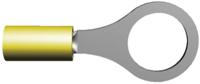 52077 TE Connectivity, PIDG Insulated Ring Terminal, M12 Stud Size, 2.6mm² to 6.6mm² Wire Size, Yellow