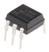 moc3020 Lite-On, MOC3020 Triac Output Optocoupler, Through Hole, 6-Pin PDIP