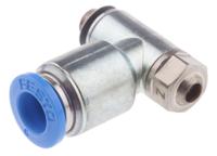 grlz-m5-qs-6-d Festo GRLZ Series Tube Flow Regulator, 6mm Tube Inlet Port x M5 Male Outlet Port, 193155
