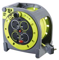 889-2488 RS PRO 15m 4 Socket Type G - British Cable Reel Open Reel, 240 V