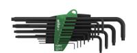 24312 Wiha 13-Piece Torx Key Set, T5 to T50 Size, L Shape, Long Arm