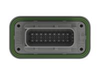 2-2377481-1 TE Connectivity 2-23774 Series Vertical Panel PCB Header, 18 Contact(s), 6 mm Pitch, 2 Row, Shrouded