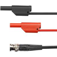 rs-sko-89-58-100-sw Schutzinger BNC Adapter, 3A, Black/Red, 100cm Lead Length