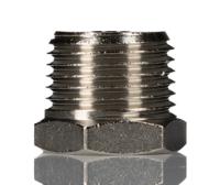 150234818 Norgren 15 Series Straight Threaded Adaptor, R 1/2 Male to G 1/8 Female, Threaded Connection Style