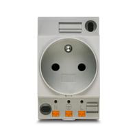 0804026 Phoenix Contact German Mains Sockets, 16A, DIN Rail, 250 V