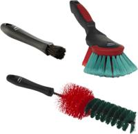 521052 Vikan Soft Bristle Black, Red Hand Brush, 24 mm, 40 mm bristle length, Polyester bristle material