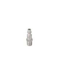 325-543 RS PRO Brass, Steel Male Pneumatic Quick Connect Coupling, BSPT 3/8 in Male Threaded