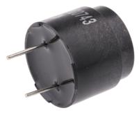 780-0743 RS PRO 85dB Through Hole Continuous External Piezo Buzzer, 16 x 11.5mm, 9V ac Min, 15V ac Max