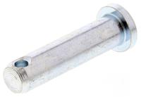 838-956 RS PRO 25.4mm Bright Zinc Plated Steel Clevis Pin, 6.35mm Diameter