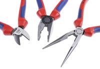 00-20-11 Knipex 3-Piece Plier Set, Straight Tip, 185 mm Overall