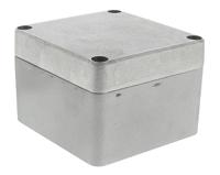aln-080806-complete-up Fibox Euronord Series Unpainted Aluminium Enclosure, IP66, IP67, IP68, Unpainted Lid, 82 x 77 x 57mm