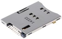 47553-0001 Molex, 47553 6 Way Push/Push Mini Memory Card Connector With Solder Termination