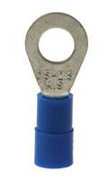 178-7261 RS PRO Insulated Ring Terminal, 5.3mm Stud Size, 1.5mm² to 2.5mm² Wire Size, Blue