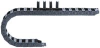 2500031000 Igus 2500, e-chain Black Cable Chain - Flexible Slot, W54 mm x D35mm, L1m, 100 mm Min. Bend Radius, Igumid GLW