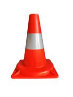 503-681 RS PRO, Orange, White 300 mm PP Traffic Cone