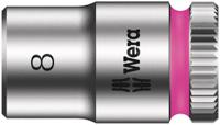 05003507001 Wera 1/4 in Drive 8mm Standard Socket, 6 point, 23 mm Overall Length