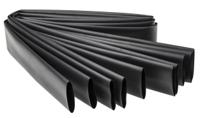 398-133 RS PRO Heat Shrink Tubing, Black 38.1mm Sleeve Dia. x 1.2m Length 2:1 Ratio