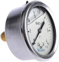 mit3-f22b20 Bourdon Analogue Pressure Gauge 6bar Back Entry 63mm Outside Diameter