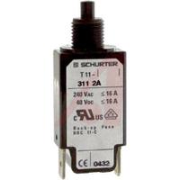 44000193 Schurter Thermal Circuit Breaker - T11-211 Single Pole 240V Voltage Rating Snap In, 2A Current Rating