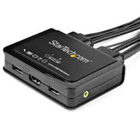 sv211hdua4k StarTech.com 2 Port USB HDMI KVM Switch, 3.5 mm Stereo