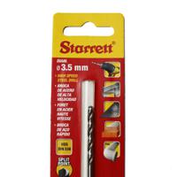 kbar035 Starrett KBAR Series HSS Twist Drill Bit, 3.5mm Diameter, 70 mm Overall